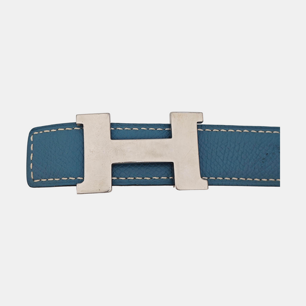 Leather Belt Blue
