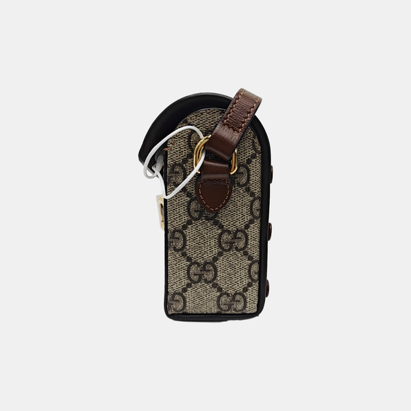 Horsebit 1955 Mini Monogram Coated Canvas Beige