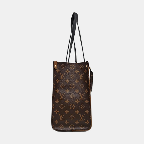 ONTHEGO MM Lona Monogram Revestida Marrón