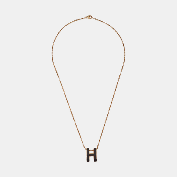 Pop H Metal Rose Gold Necklace