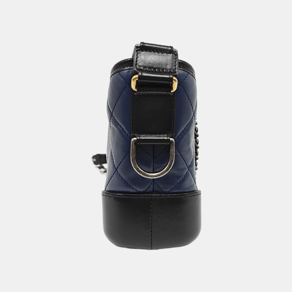 Authenticated pre-owned GABRIELLE Quilted Calfskin Blue - Crossbody Bag at Looply