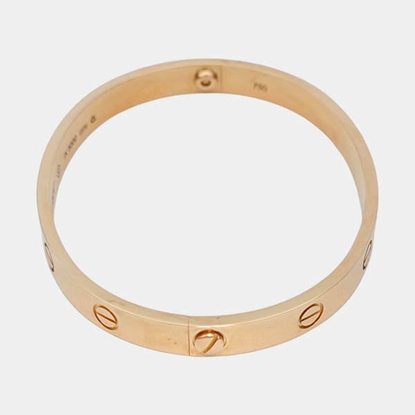 LOVE 18k Rose Gold Bangle