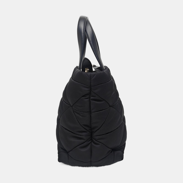 System Quilted Nylon Black