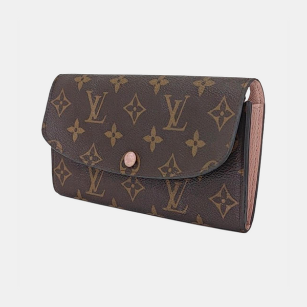 EMILIE Monogram Coated Canvas Brown Wallet
