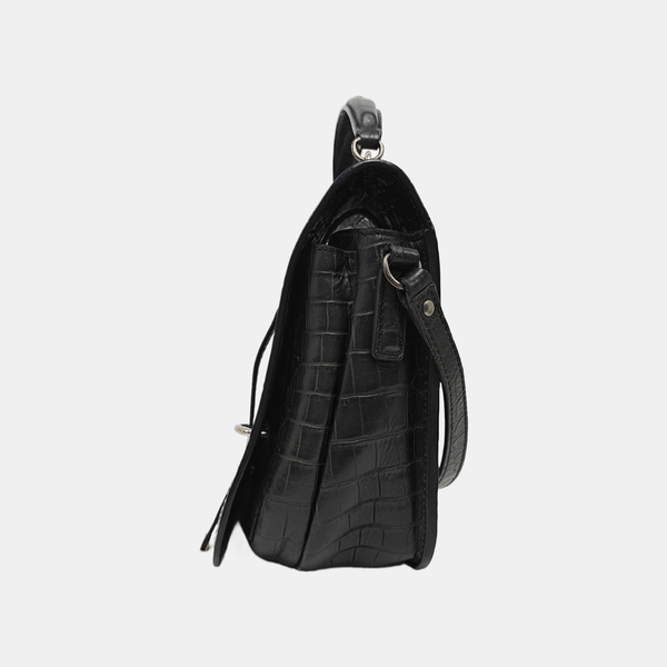 Calfskin Shoulder Bag Black