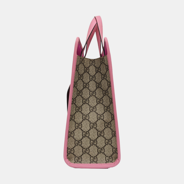 Children’s GG Bucket Monogram Coated Canvas Beige