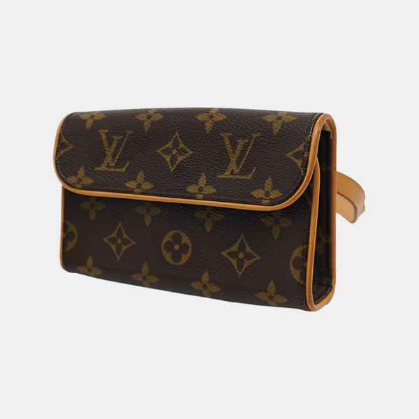 FLORENTINE Monogram Coated Canvas Brown