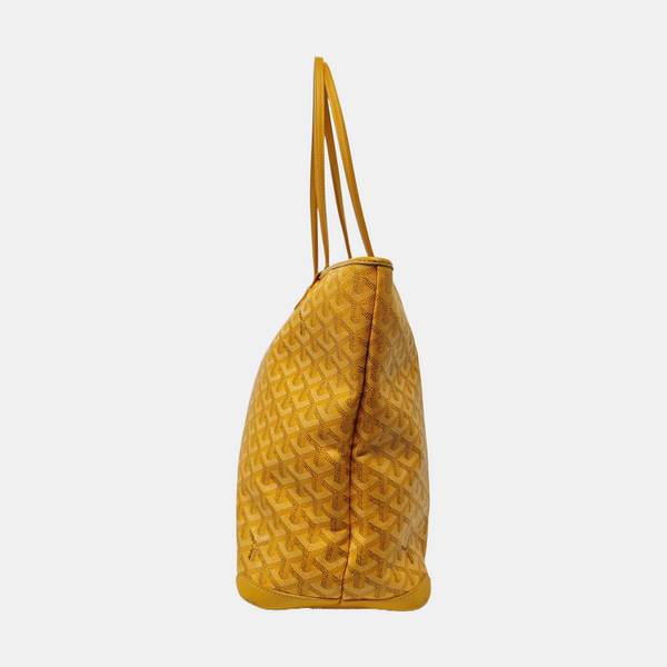 Coated Canvas Shoulder Bag Yellow