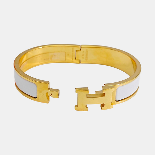 Clic H Metal Gold Bangle