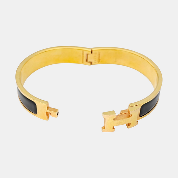 Clic H Metal Gold Bangle