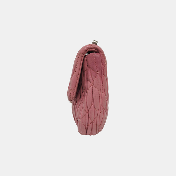 Quilted Lambskin Shoulder Bag Pink