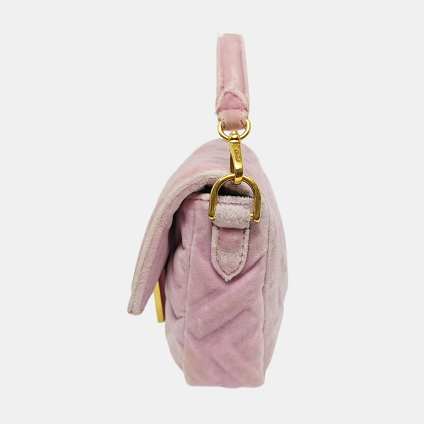 Authenticated pre-owned Baguette Mini Fabric Pink - Shoulder Bag at Looply