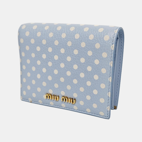 Madras Calfskin Blue Wallet