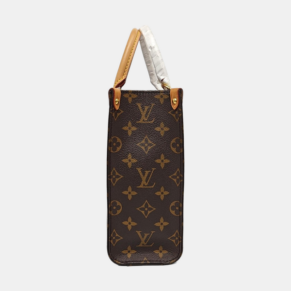 SAC PLAT BB Monogram Coated Canvas Brown