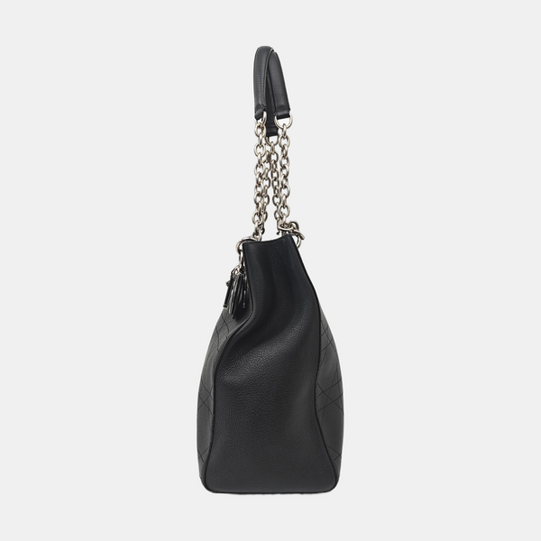 Nwts Ultra Med Quilted Calfskin Black