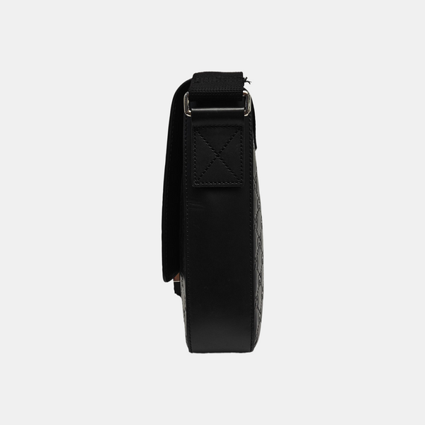 Monogram Calfskin Shoulder Bag Black