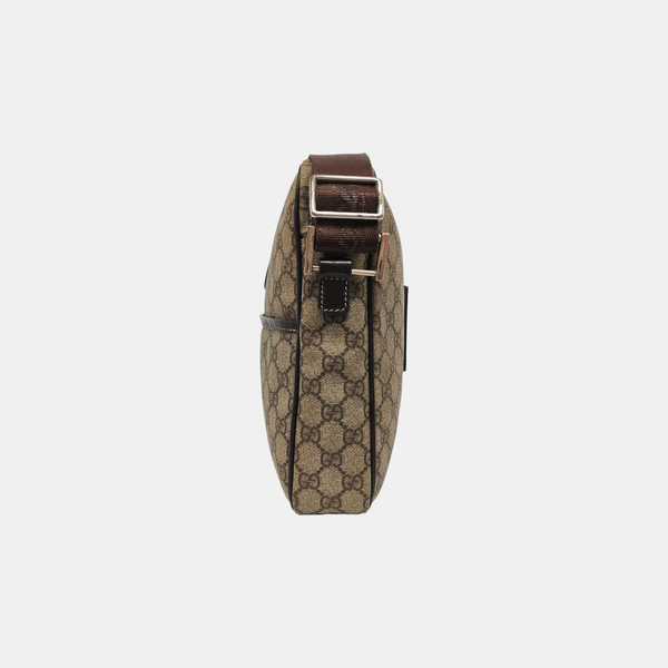 Monogram Coated Canvas Crossbody Bag Beige