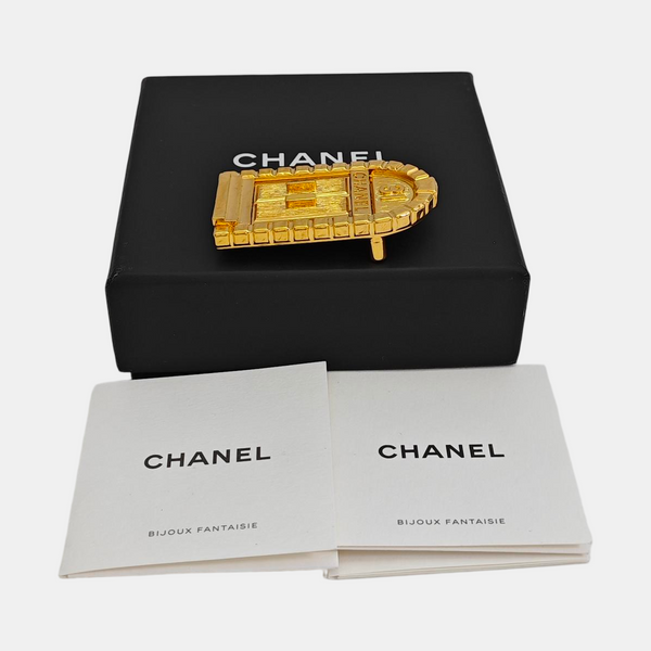 Metal Gold Brooch