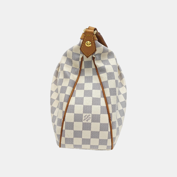 SIRACUSA MM Damier Azur Coated Canvas White