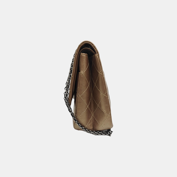 2.55 Maxi Quilted Calfskin Gold
