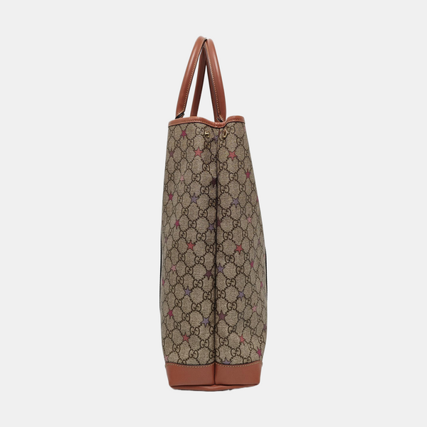 Monogram Coated Canvas Tote Bag Black