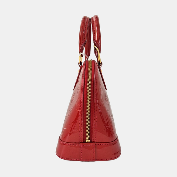 ALMA BB Monogram Patent Leather Red