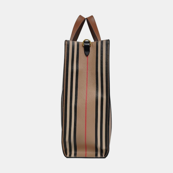 Coated Canvas Small Beige