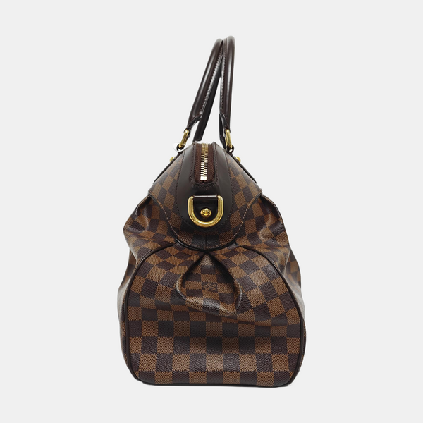 TREVI Damier Ebene Coated Canvas Brown