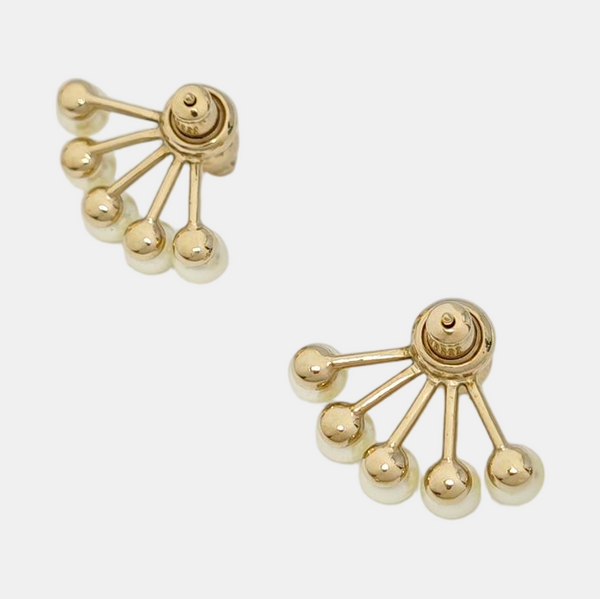 La Petite Tribale Metal Gold Stud Earrings