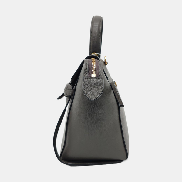 BELT Micro Calfskin Gray