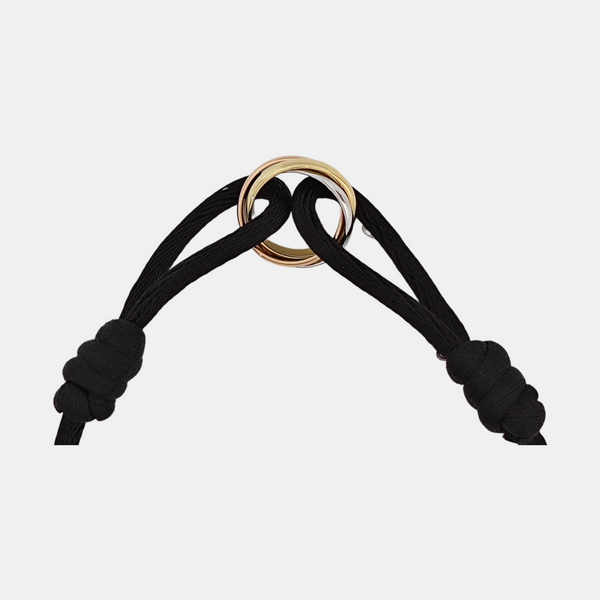 TRINITY Fabric Black Bracelet