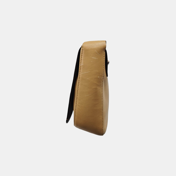 Calfskin Shoulder Bag Beige
