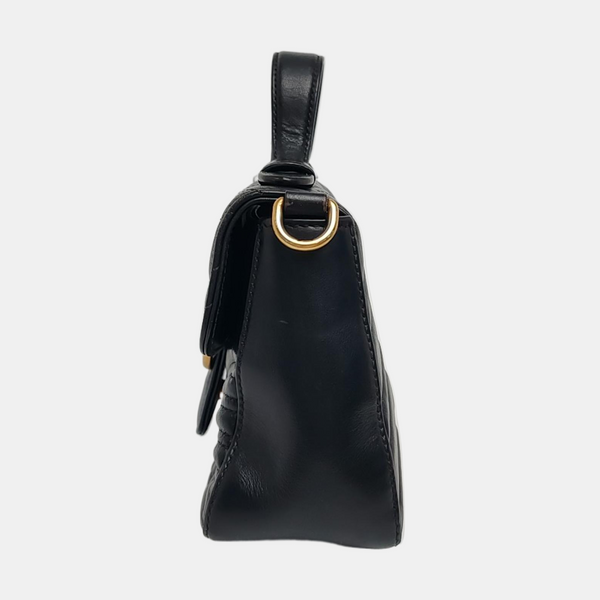 GG Marmont Mini Quilted Calfskin Black
