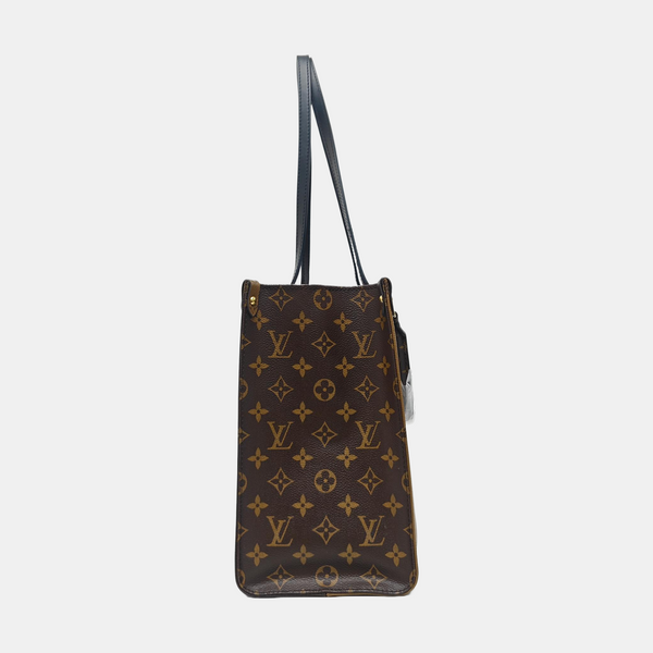 ONTHEGO MM Monogram Coated Canvas Brown