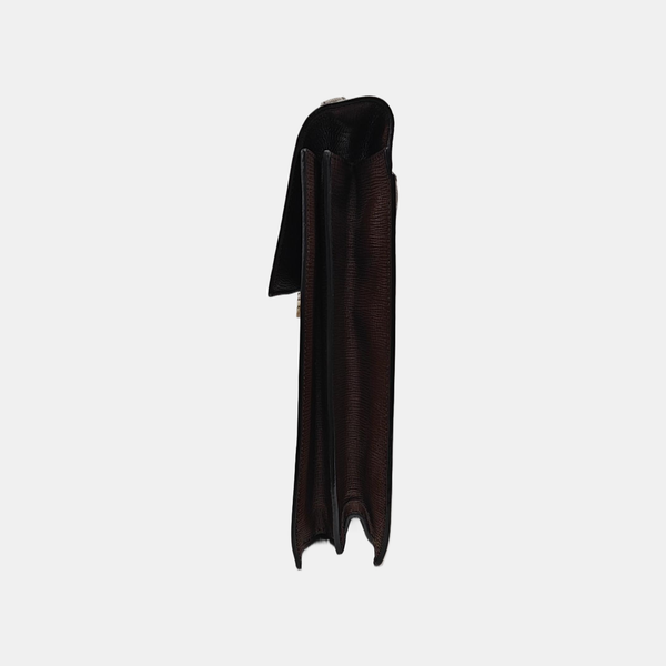 Calfskin Top Handle Bag Brown