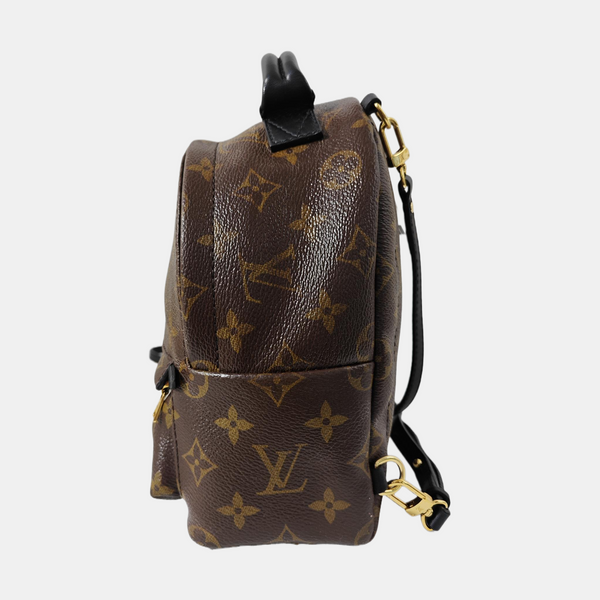 PALM SPRINGS Mini Monogram Coated Canvas Brown