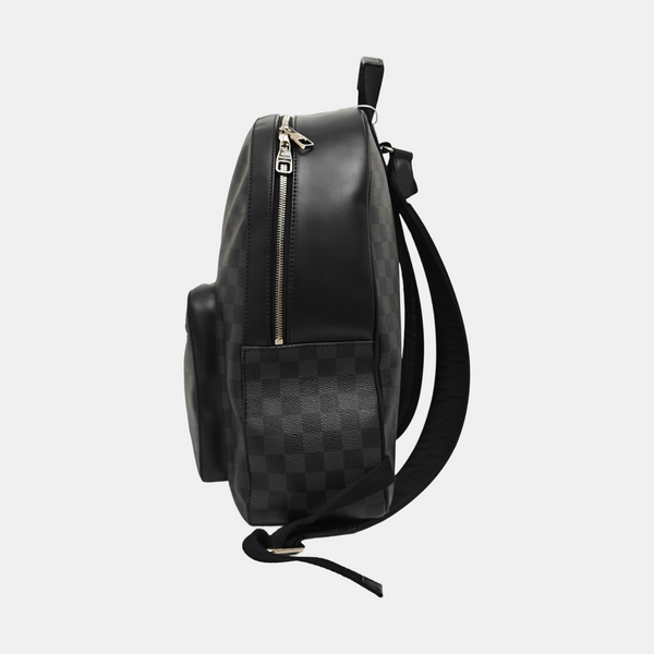 JOSH Damier Graphite Coated Canvas Gray