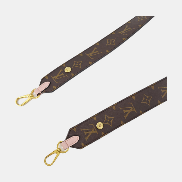 Monogram Coated Canvas Bag Strap Brown