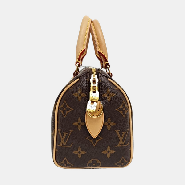 SPEEDY 20 Monogram Coated Canvas Brown