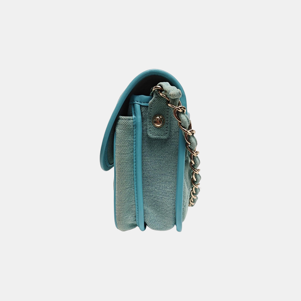Quilted Denim Blue