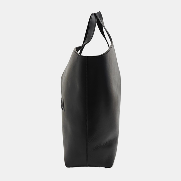 Calfskin Top Handle Bag Black