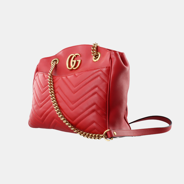 Piel de ternera GG Marmont Roja