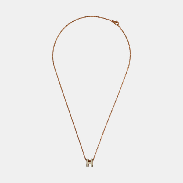 Pop H Metal Rose Gold Necklace