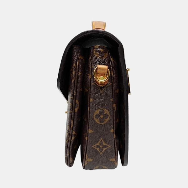 MÉTIS MM Monogram Coated Canvas Brown