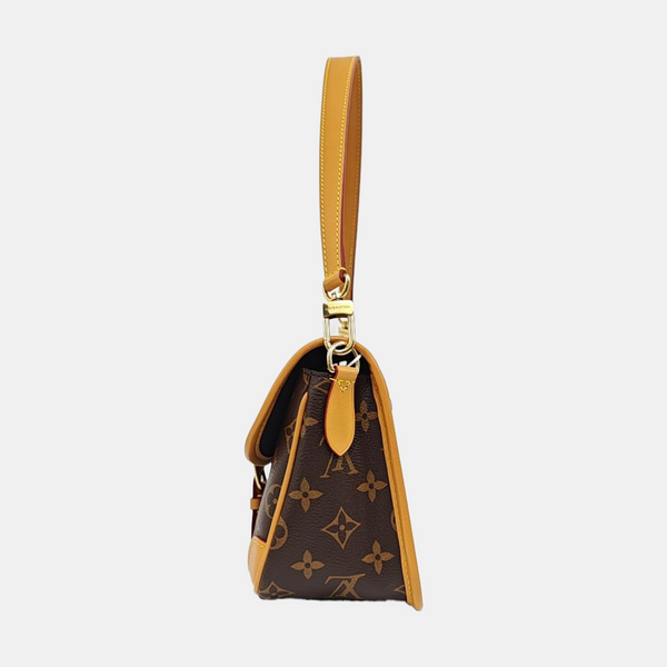 DIANE Monogram Coated Canvas Brown