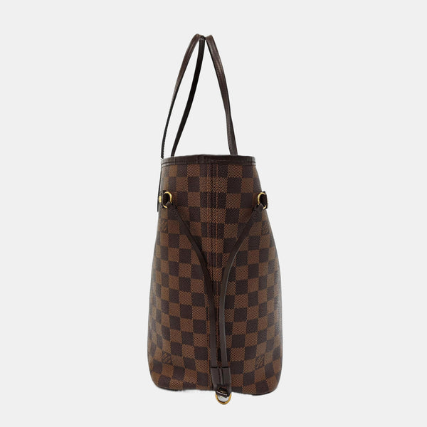 NEVERFULL MM Damier Ebene Coated Canvas Brown