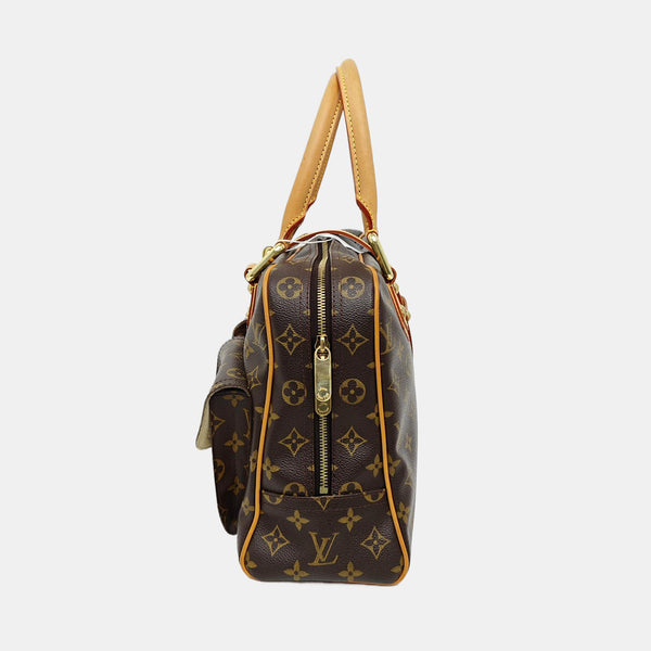 MANHATTAN GM Monogram Coated Canvas Brown