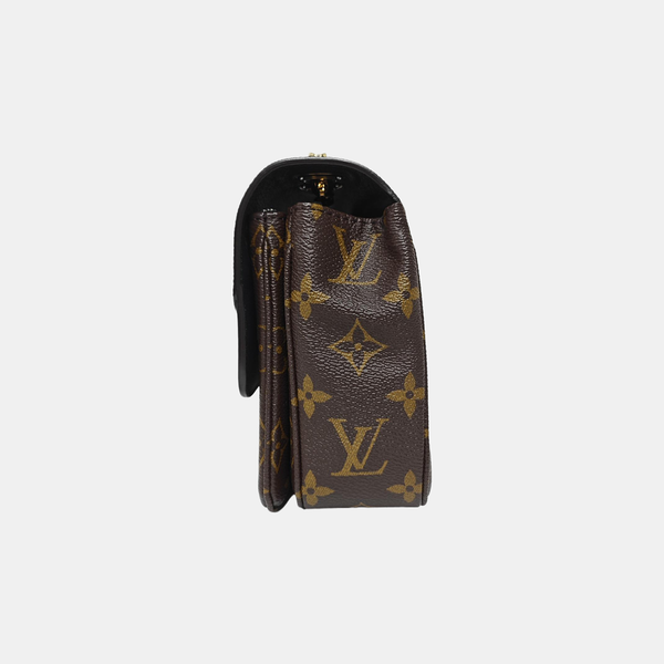 MARCEAU Monogram Coated Canvas Brown