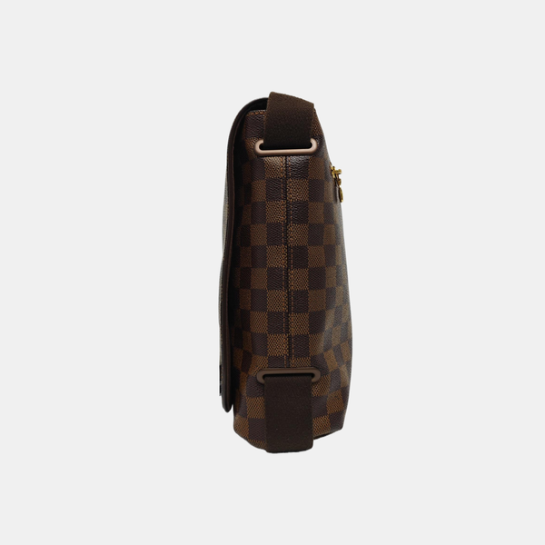 BROOKLYN Damier Ebene Coated Canvas Brown