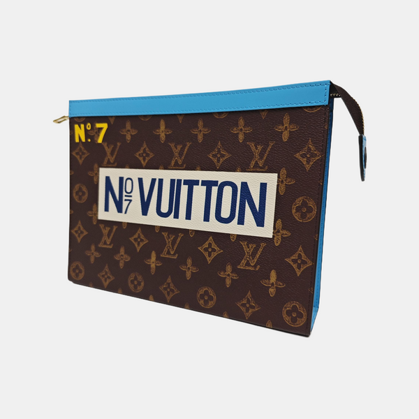 Pochette Voyag MM Monogram Coated Canvas Brown